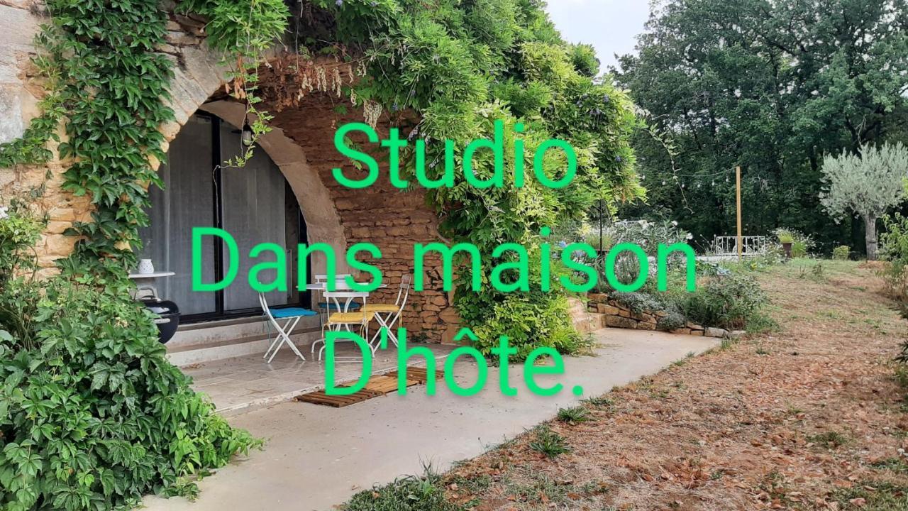Charmant Studio Dans Maison D'Hote Dans Un Ecrin De Verdure Saint-Martin-le-Redon ภายนอก รูปภาพ
